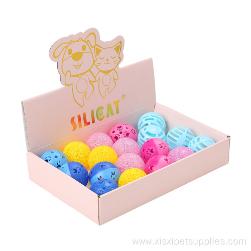 Ball Hollow Plastic Pet Cat Colorful Ball Toy